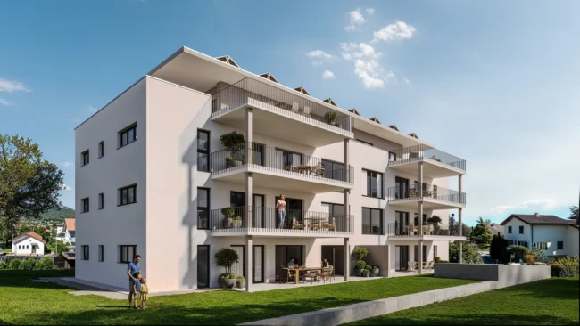 Stimmungsbild Mehrfamilienhaus Südost
