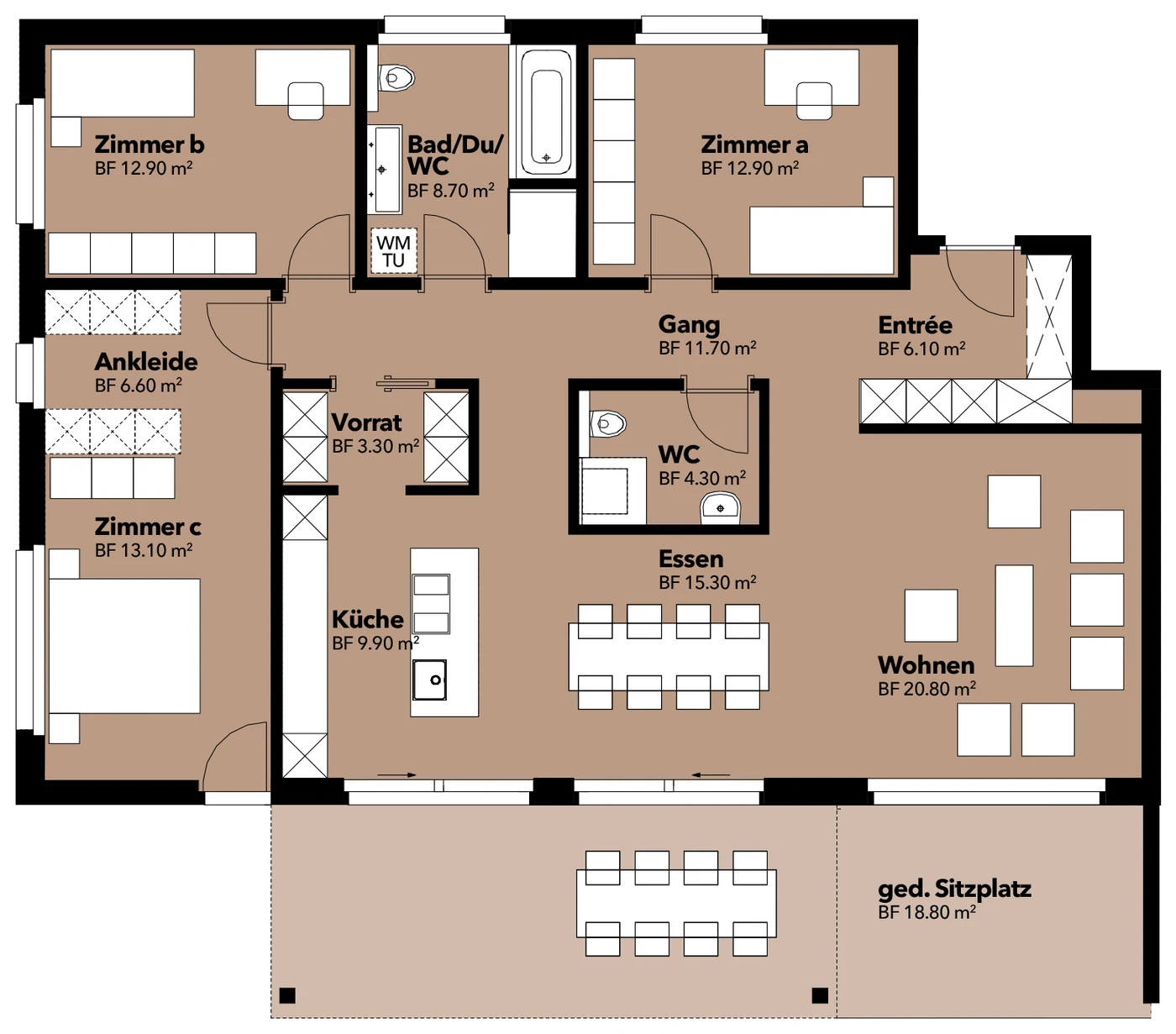 Grundriss Wohnung 01
