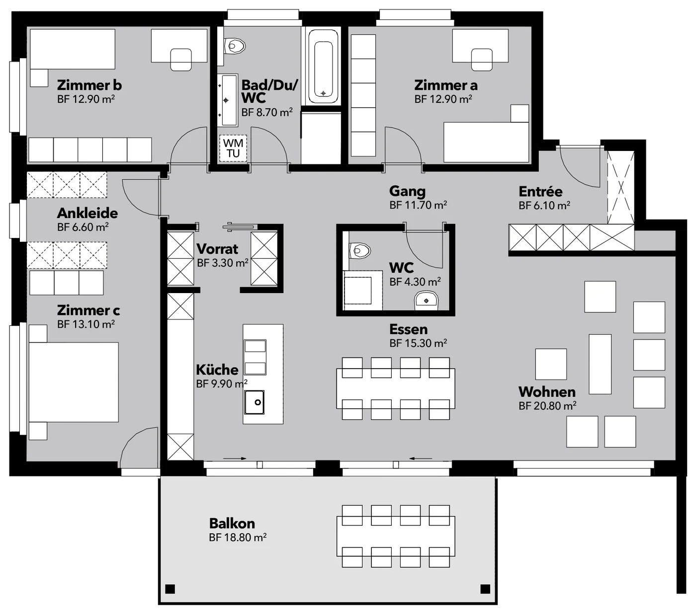 Grundriss Wohnung 03